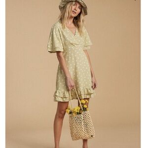 Billabong Salty Blonde In Bloom Green Dress